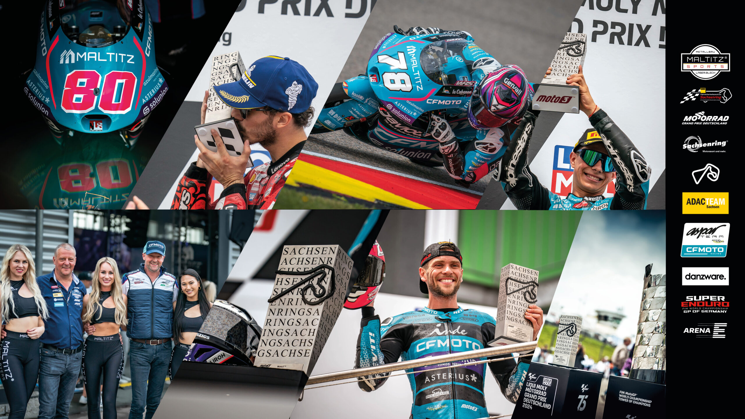 Einblicke aus dem Rennjahr 2024, mit David Alonso, Pecco Bagnaia und Jake Dixon