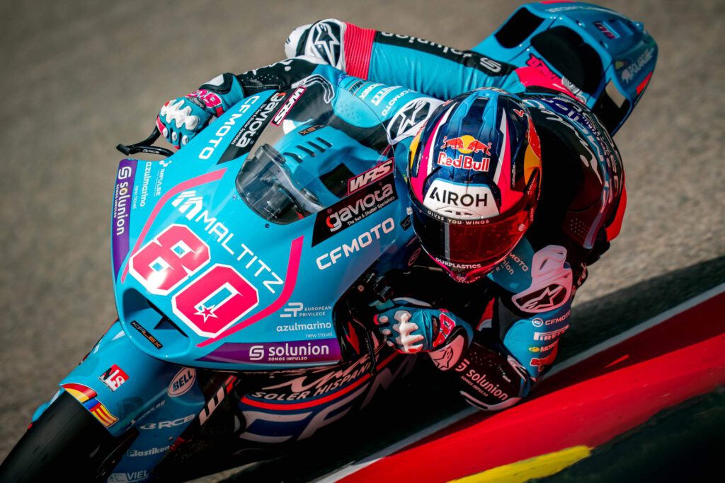 Nahaufnahme #80 David Alonso auf Motorrad
