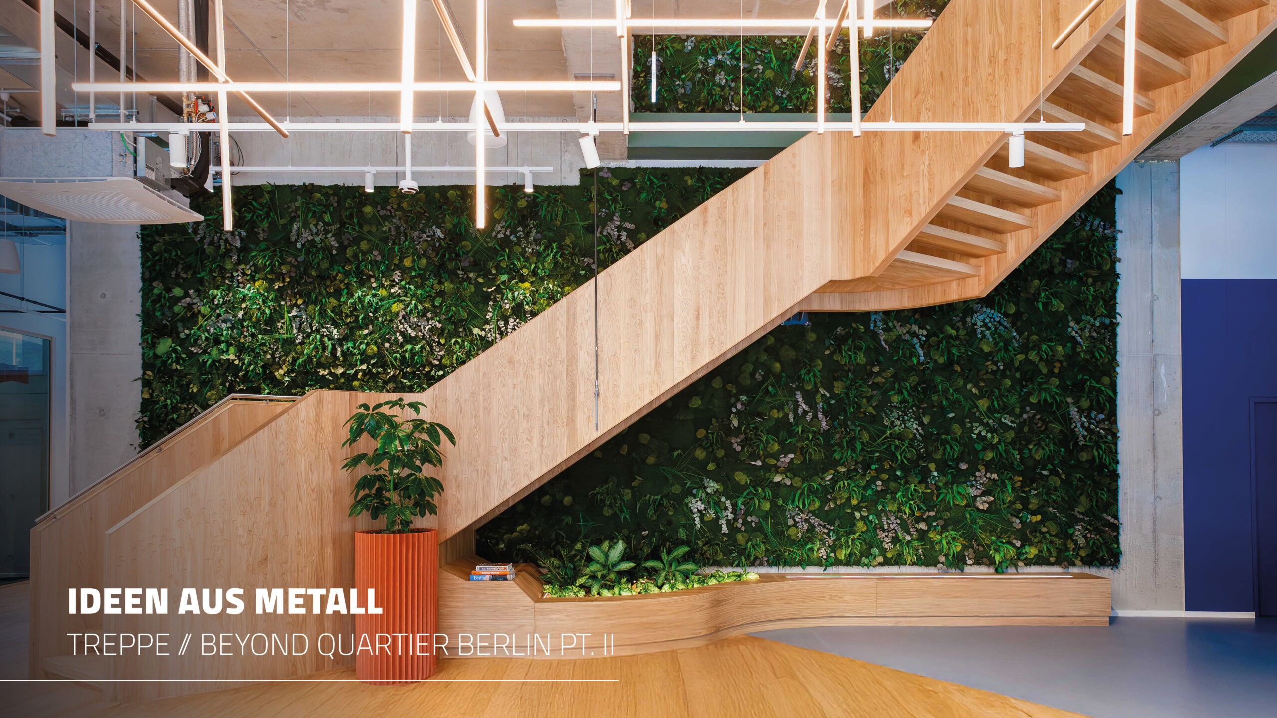 Stahlkonstruierte Treppe aus dem Hause MALTITZ® Metallbau mit hochwertiger Verkleidung aus Eichenholz
