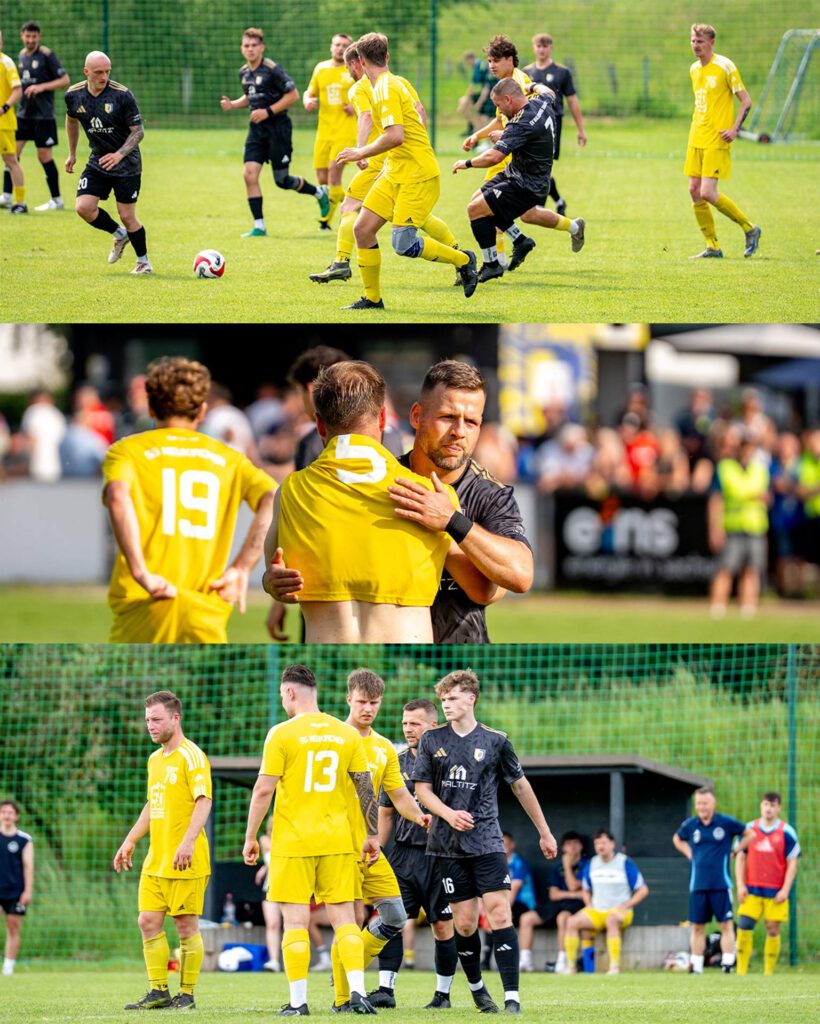 Spielszenen und Emotionen beim Pokalfinale des SV Waldenburg 1844 e.V. gegen SV Mülsen St. Niclas auf dem Sportplatz.